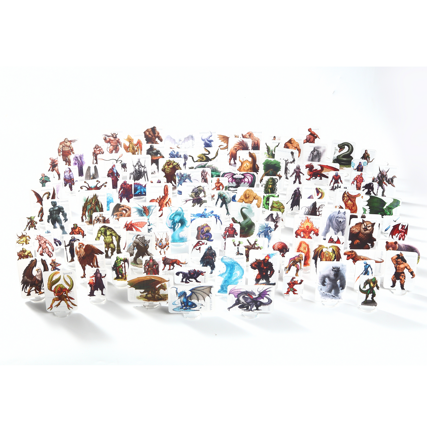 DND Miniatures Starter Set Monster Card Flat Minis for D&D 5E|Pathfinder|TTRPG