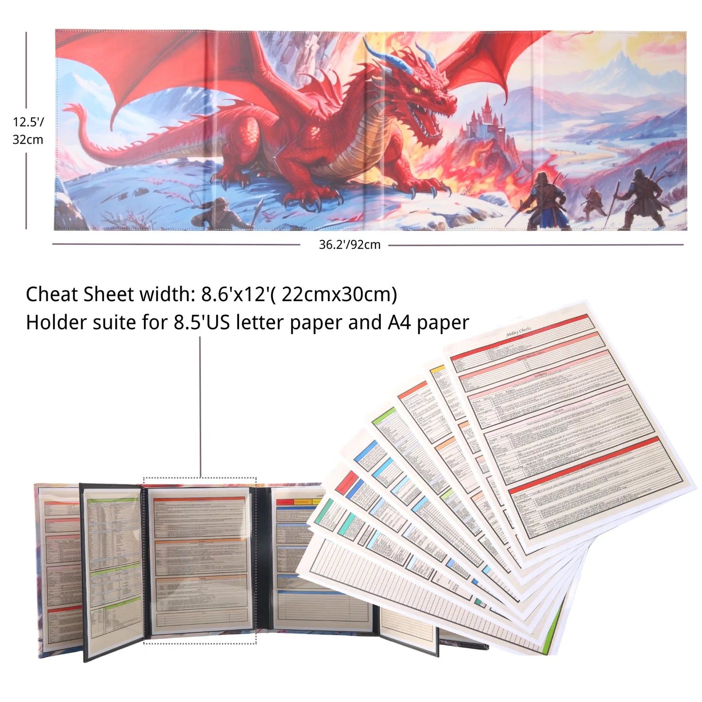 DND DM Screen Terrain Tiles Dungeons&Dragons Starter Set 28mm Minis Accessories Terrain D&D 5E Pathfinder Figures kit TTRPG Tabletop RPG Games asset Gift for DM DND Flat 2D Figurines Bulk Dungeons and Dragons Map D And D Players Supplies Miniatures