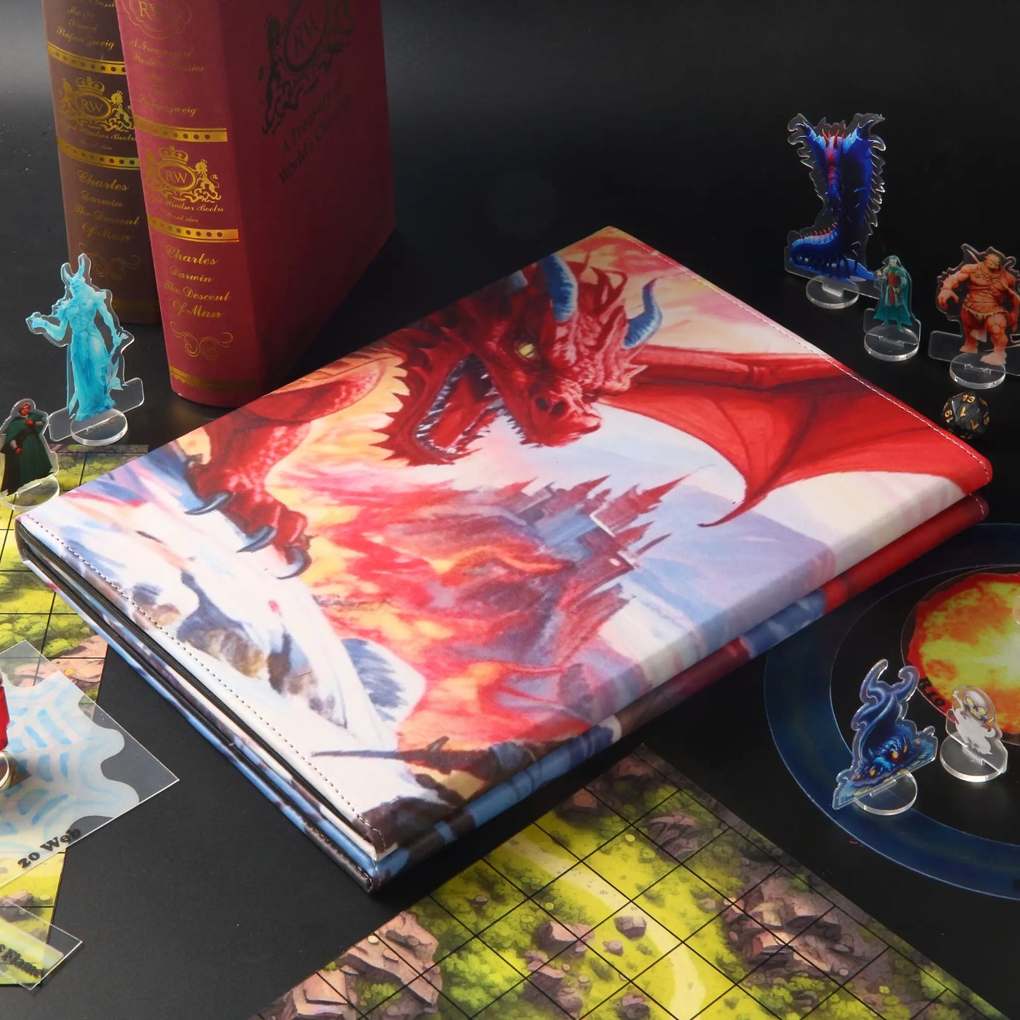 DND DM Screen Terrain Tiles Dungeons&Dragons Starter Set 28mm Minis Accessories Terrain D&D 5E Pathfinder Figures kit TTRPG Tabletop RPG Games asset Gift for DM DND Flat 2D Figurines Bulk Dungeons and Dragons Map D And D Players Supplies Miniatures