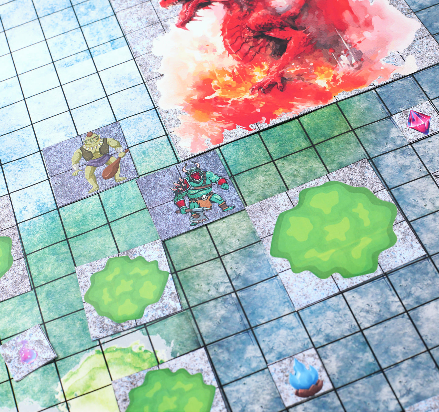 DND Terrain Tiles Dungeons&Dragons Starter Set 28mm Minis Accessories Terrain D&D 5E Pathfinder Figures kit TTRPG Tabletop RPG Games asset Gift for DM DND Flat 2D Figurines Bulk Dungeons and Dragons Map D And D Players Supplies Miniatures