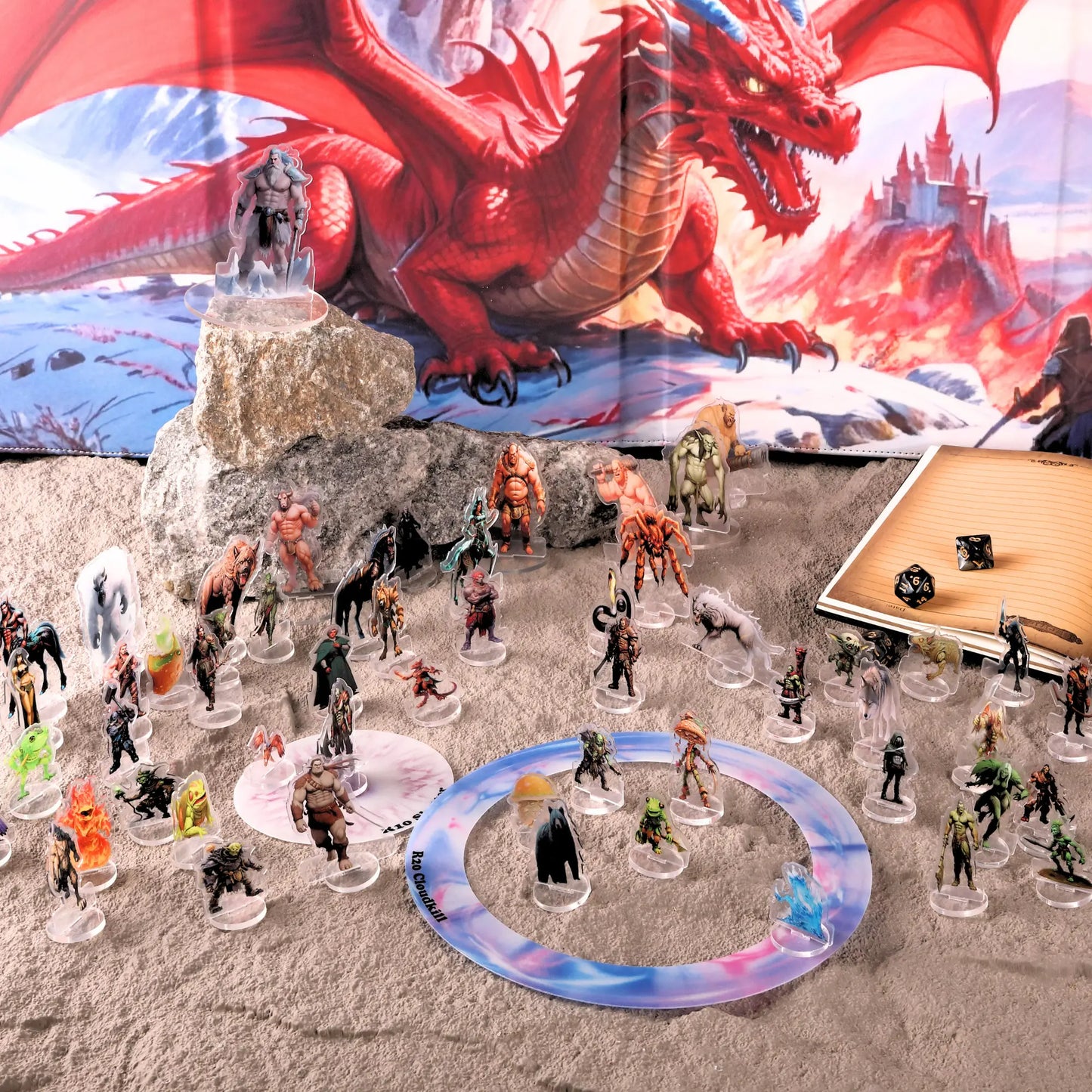 DND Miniatures Wild Tribal Set 97Pcs Flat Minis for D&D 5E|Pathfinder|TTRPG