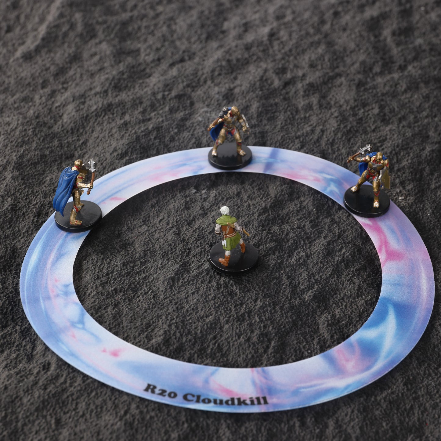 AOE Spell Effects Templates D&D 5E Miniatures starter set Area of Damage Markers Tabletop Dungeons and Dragons Pathfinder Warhammer RPG Gaming Grid Accessories DM Game Master maps tiles gift