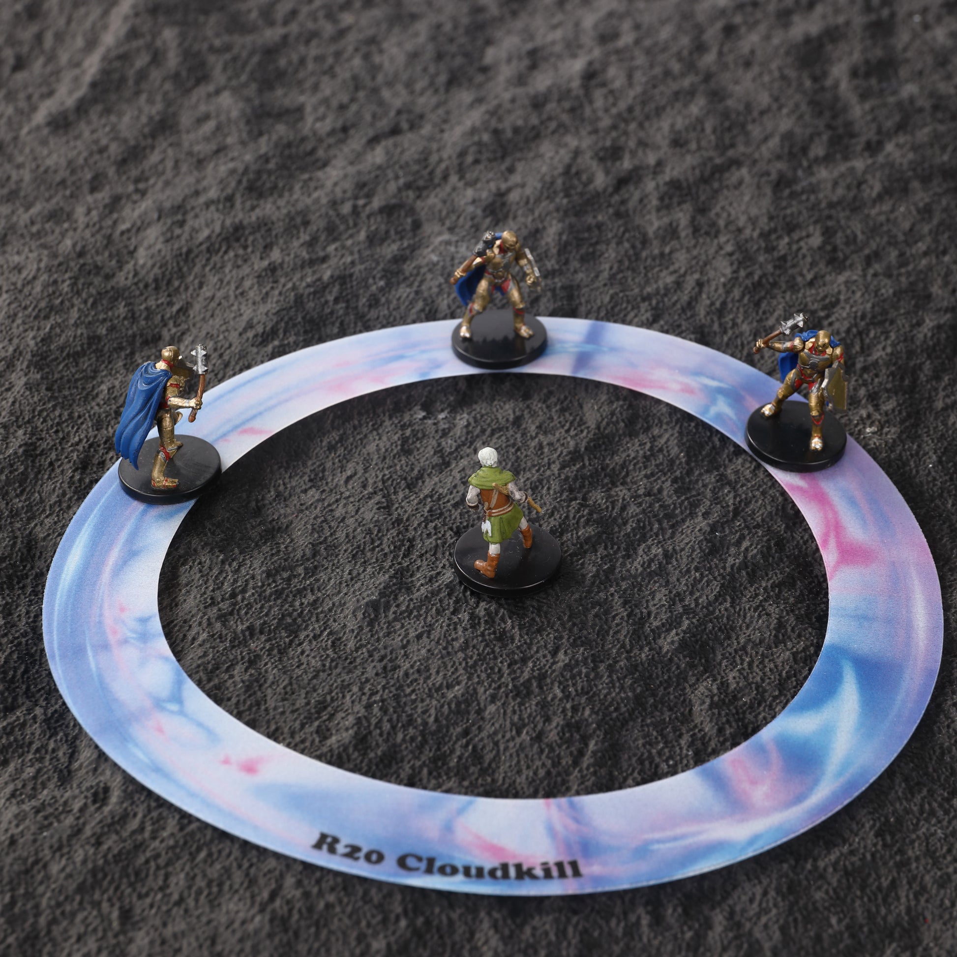 AOE Spell Effects Templates D&D 5E  Miniatures starter set Area of Damage Markers Tabletop Dungeons and Dragons Pathfinder Warhammer RPG Gaming Grid Accessories DM Game Master maps tiles gift