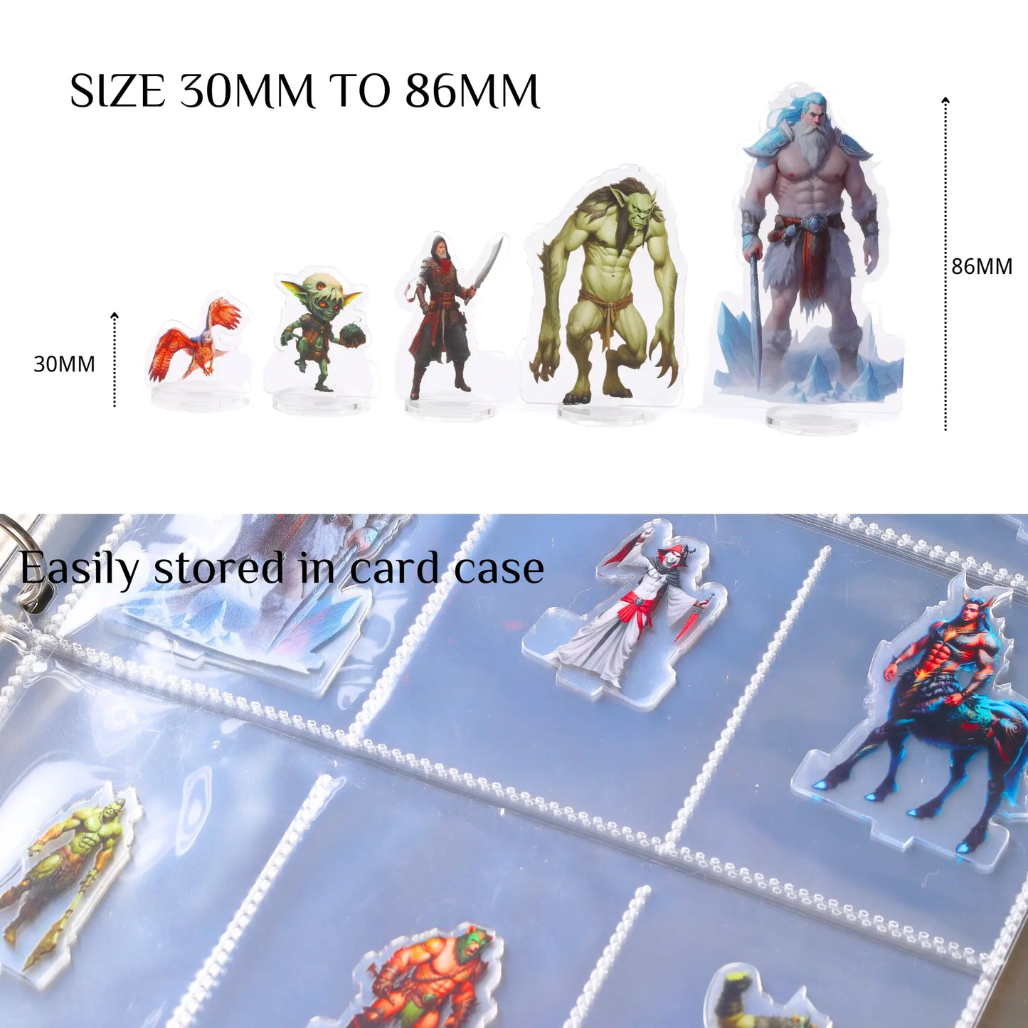 DND Miniatures Wild Tribal Set 97Pcs Flat Minis for D&D 5E|Pathfinder|TTRPG