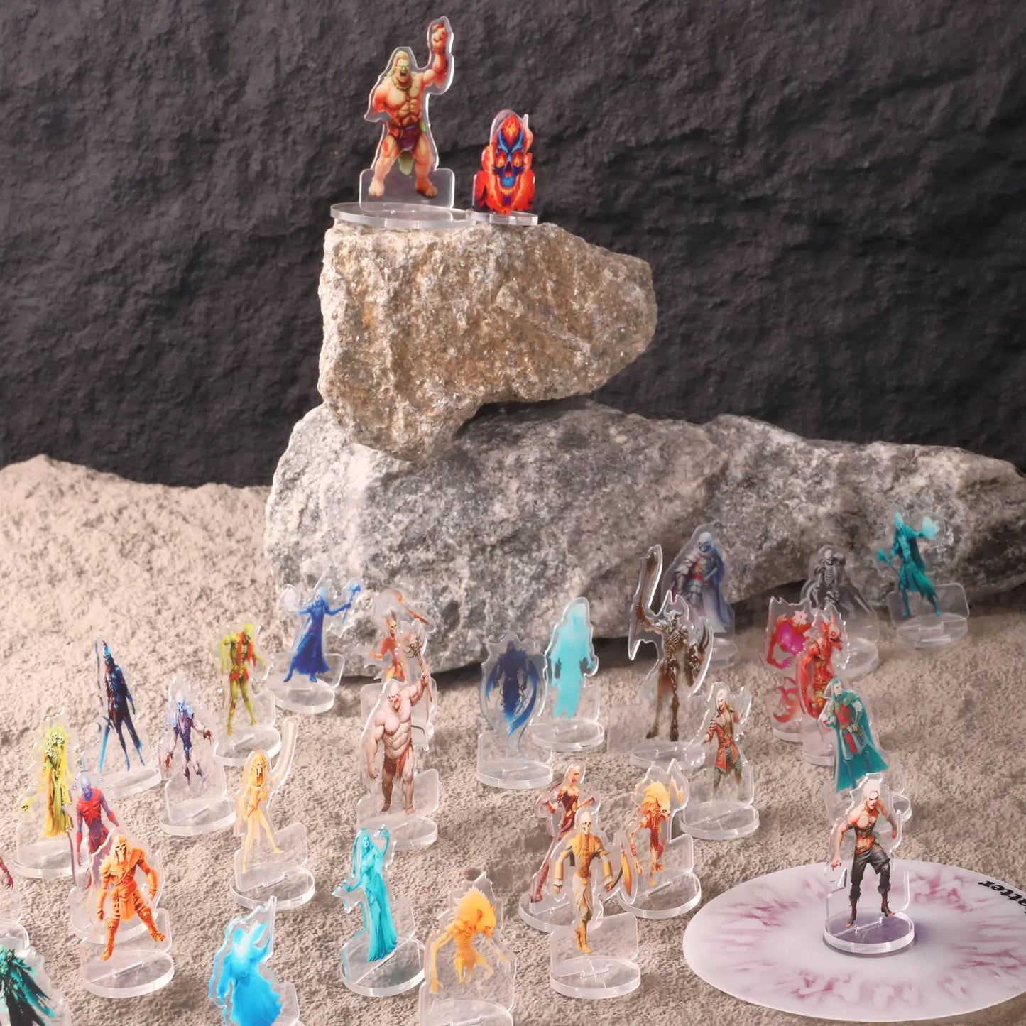 DND Miniatures Undead Set 94Pcs Flat Minis for D&D 5E|Pathfinder|TTRPG 2D