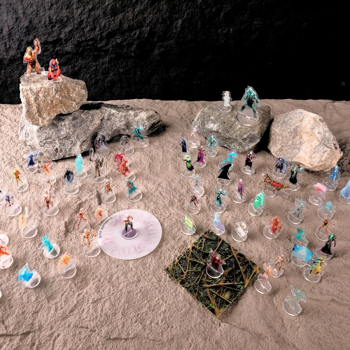 DND Miniatures Undead Set 94Pcs Flat Minis for D&D 5E|Pathfinder|TTRPG 2D