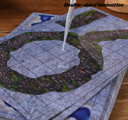 D&D Accessory Dungeons Craft Tile 5E DND Reversible Miniature Terrain Asset
