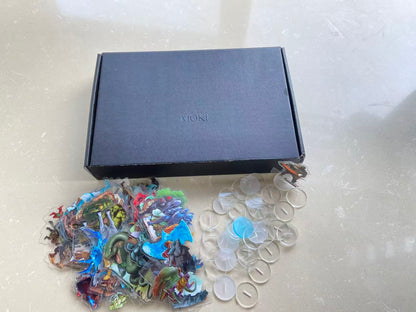 Flat acrylic D&D miniature from the MOKI flat minis range