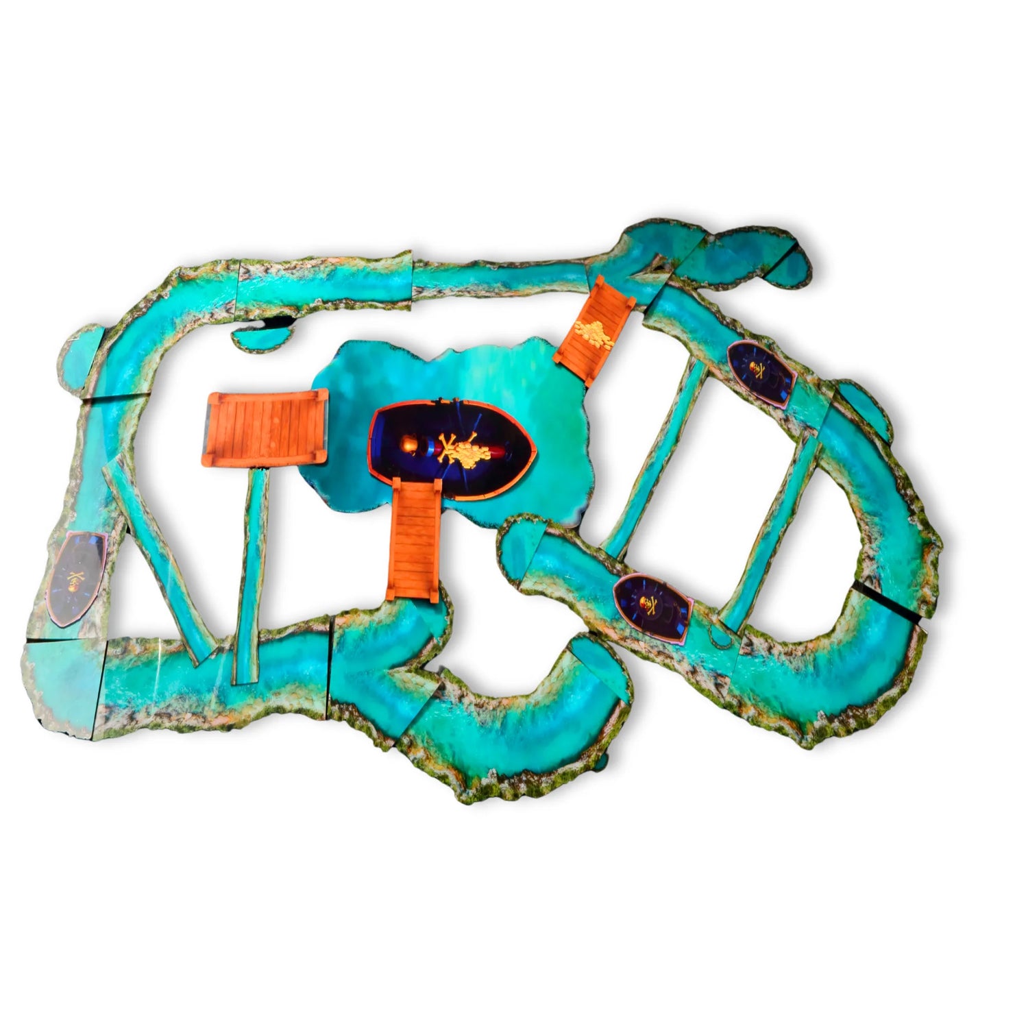 Cheap DND Terrain  Dungeons&Dragons Rivers and roads Starter Set 2D Figurines Bulk 28mm Minis Accessories Terrain D&D 5E Pathfinder Figures kit TTRPG Tabletop RPG Games asset Gift for DM DND Flat  Dungeons and Dragons Map D And D Players Supplies  DM Screen  Tiles Miniatures